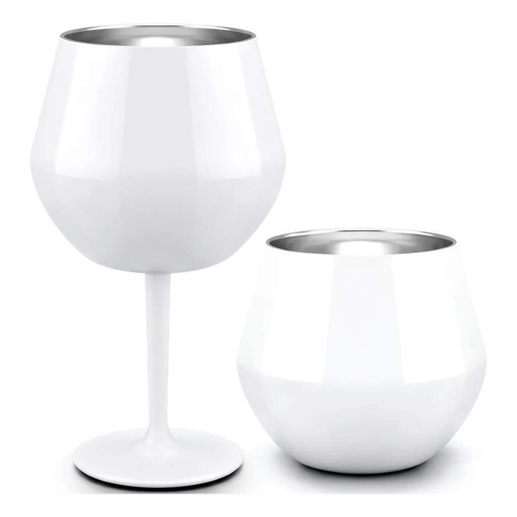 Taça/copo Térmico Aço Inoxidável 2 Em 1 Prismática De 410ml