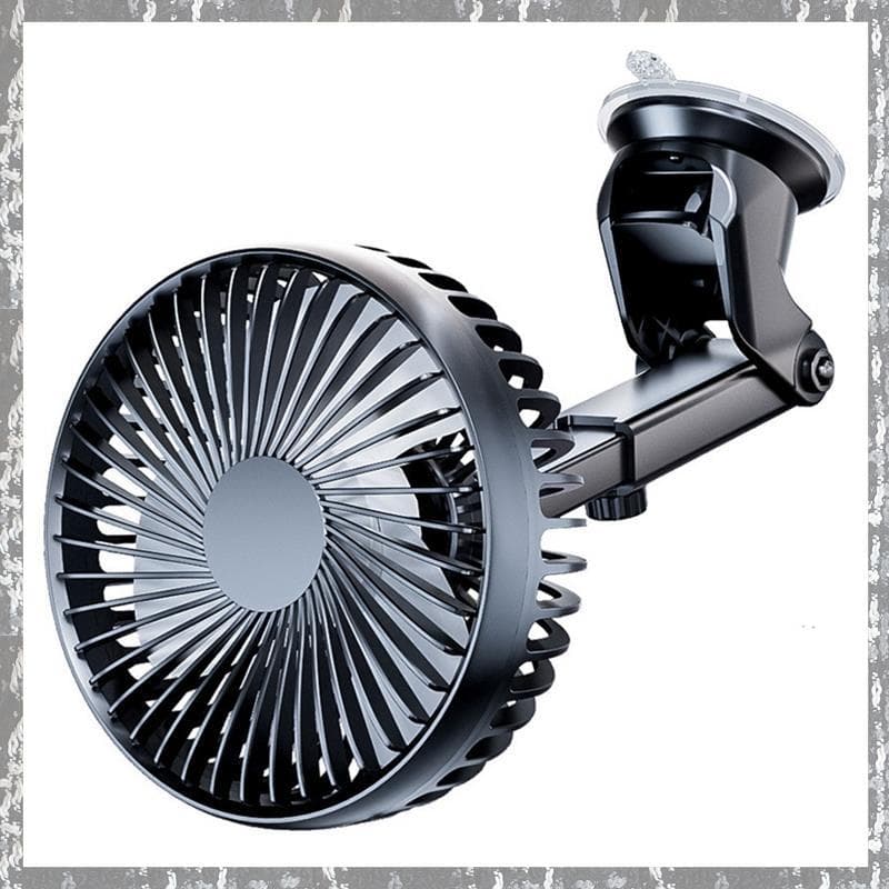 [Tnyqr] Ventilador De Mesa Para Pára-Brisa 12V/24V Ventosa USB Refrigerador Automático Painel De Carro Ajustável De 360