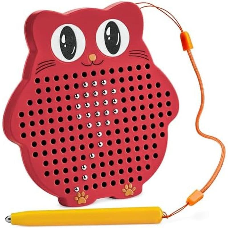 Prancheta Magnética AYNAT FUN Para Crianças & amp ; Com Miçangas E Caneta Stylus-Brinquedo Magnético De Viagem Avião Ati