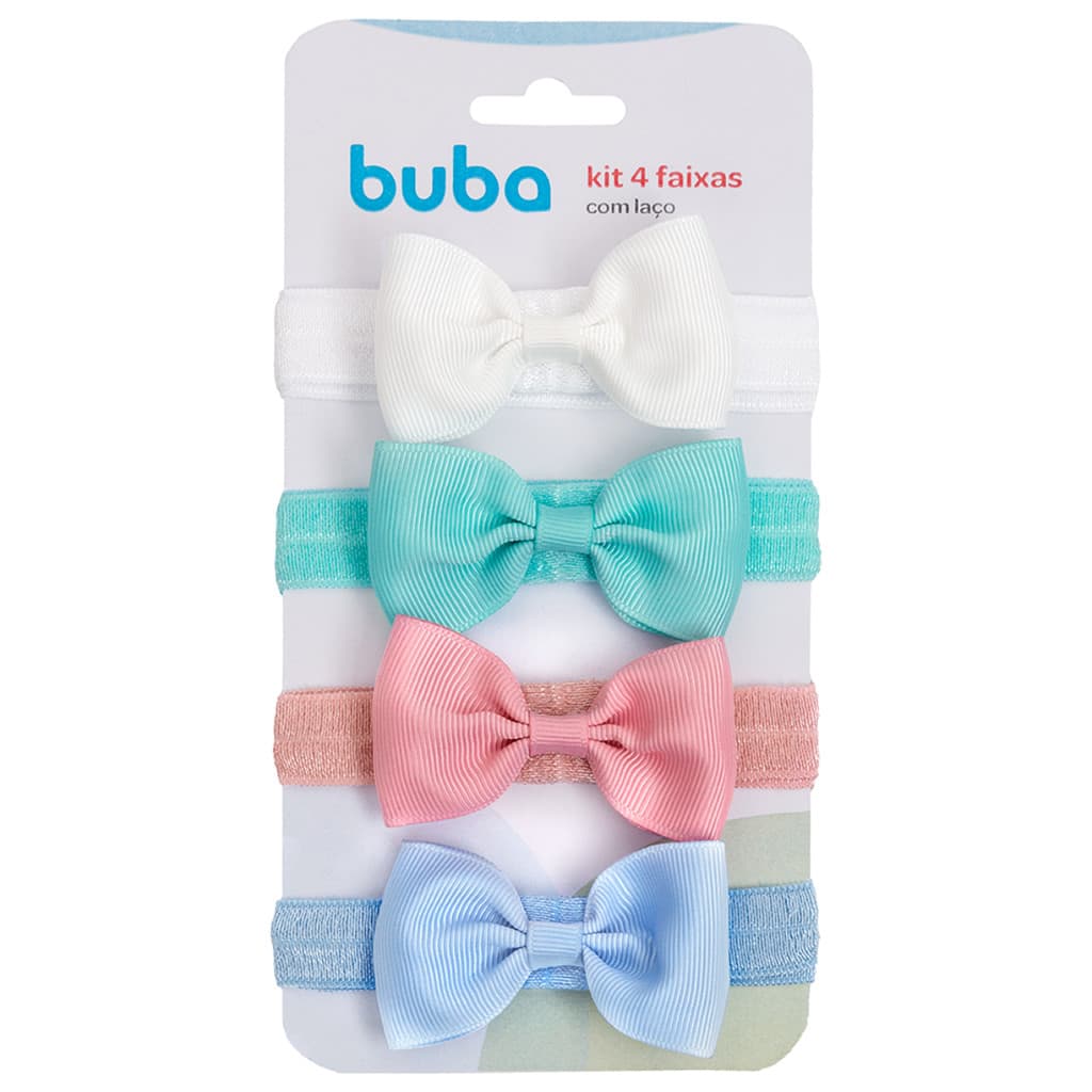 Kit 4 Faixas com Laço Sortidos Buba