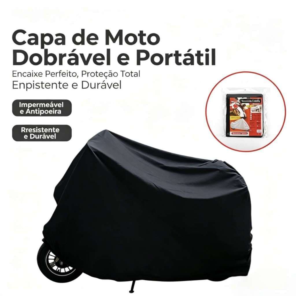 Capa Para Moto Scooter Dobrável Portátil Proteção Completa