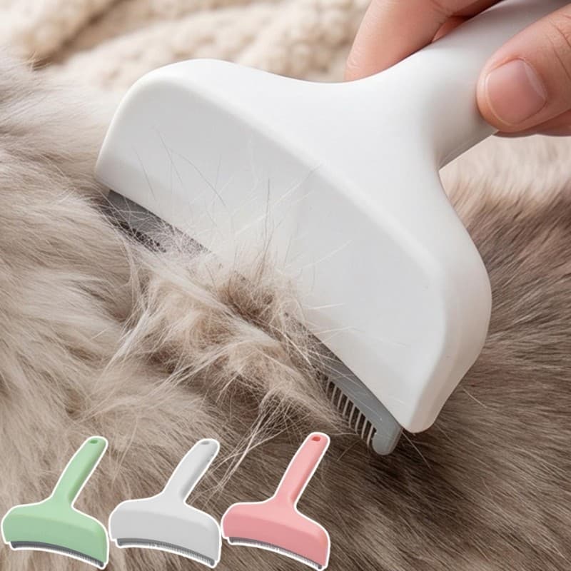 4-1Pc Escova Removedora De Pêlos De Animais De Estimação-Para Cuidar Pente De Dentes Fechados Em Forma De V-Remoção Gato