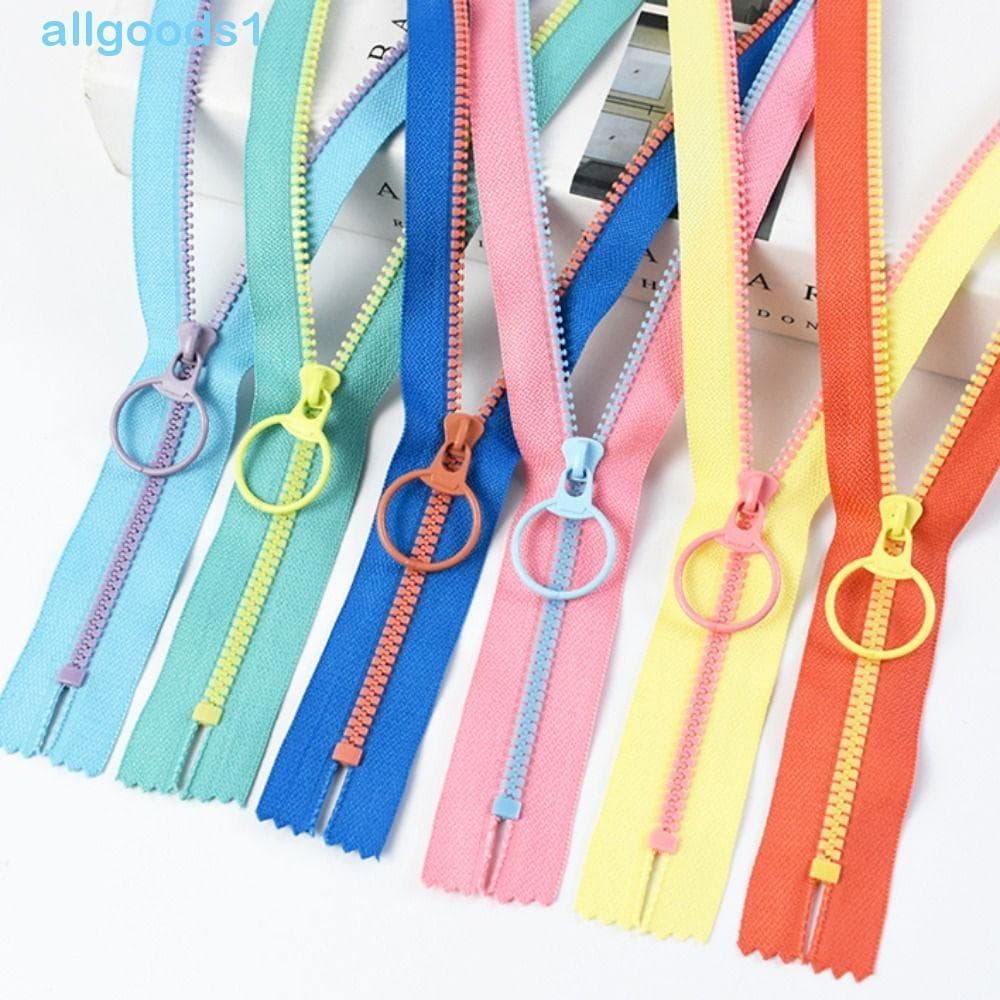 ALLGOODS Zíperes Carteira Bolsa DIY Resina Extremidade Fechada Colorida Artesanato Cabeça Deslizante