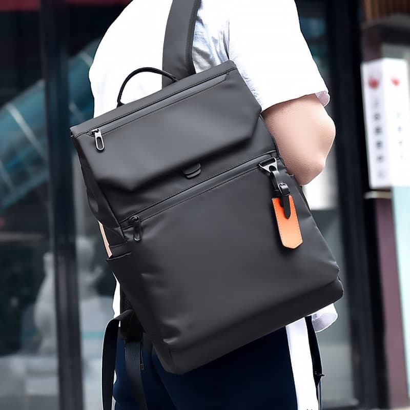 Moda simples mochila empresarial mochila impermeável para computador