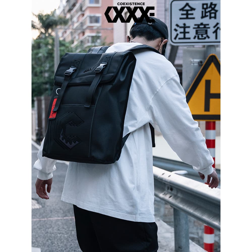 COEXISTÊNCIA Mochila Masculina Commuter Viagem Ao Ar Livre Nicho Mochila Grande Capacidade Estudante Computador Escola B