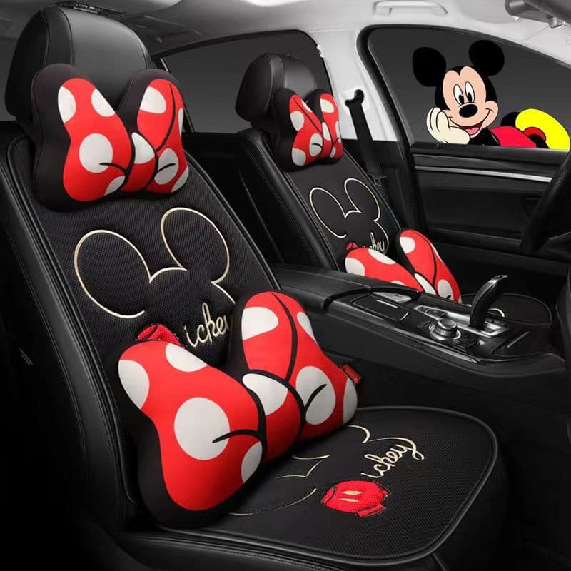 Almofada do carro de Mickey Universal dos desenhos animados feminino bonito não inclui acessórios de carro única tampa d