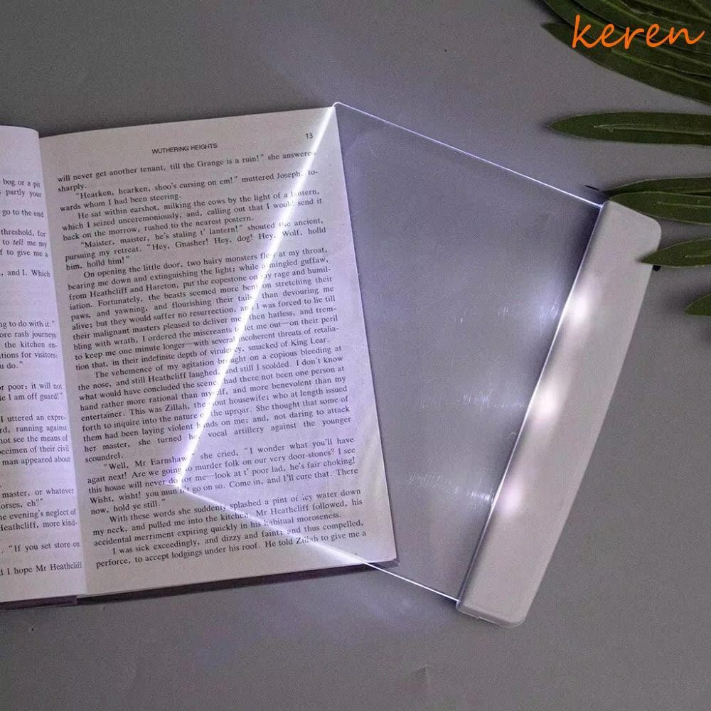 Luz De Leitura De Visão Kerenaa , Auxiliar Portátil LED Painel Plano Noite , Livro Sem Fio Lâmpada De Cuidados Com Os Ol