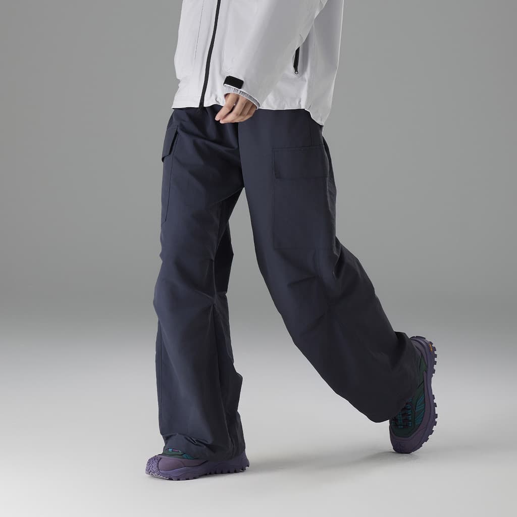 [kiki] TRIP & CO Mountain Series Outdoor Drape Paraquedista Calças Retas Soltas Respiráveis Calças Casuais