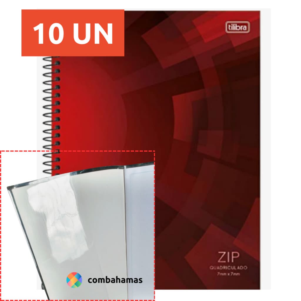 CAPA PRONTA PARA CADERNO DE ARAME 96 FLS, COMBAHAMAS, 10 UN