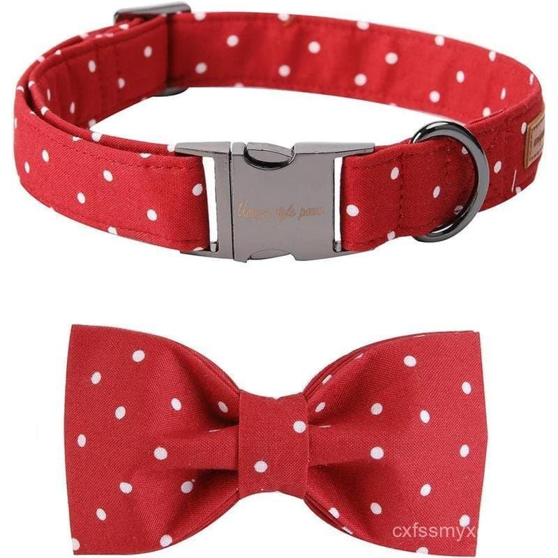 Coleira com Laço Macia e Confortável de Estilo Único para o Natal, Presente para Cães e Gatos, 6 Tamanhos e 7 Padrões
