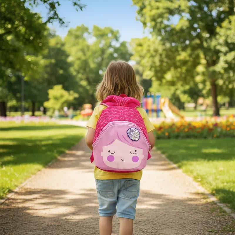 Mini Mochila Infantil Sereia Colorida para Escola e Passeio imperdível