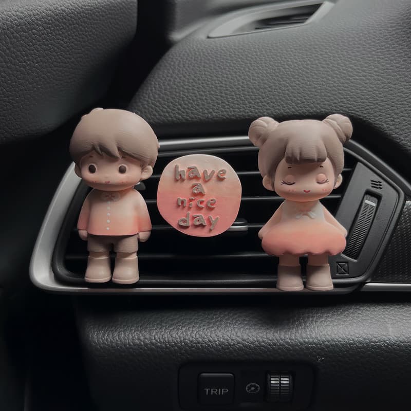 Difusor Fragrância Pedra Fragrância Carro Boneca Fofa de Longa Duração Decoração de Ventilação de Ar de Carro Enfeites d