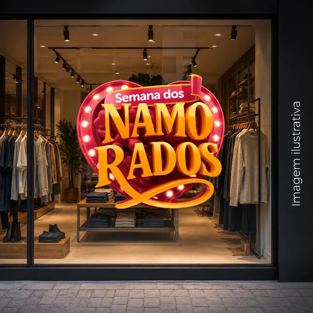 Adesivo Semana Dos Namorados Decorativo Festa Amor
