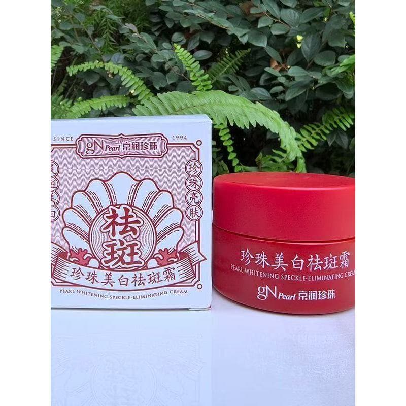 Jingrun pérola clareamento creme de remoção de sardas iluminar o tom da pele manchas de desbotamento manchas de sol manc