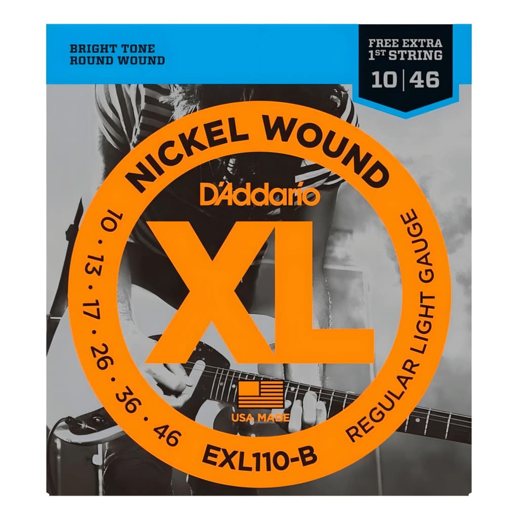 Encordoamento para Guitarra Elétrica D'addario Xl Exl110-b 010