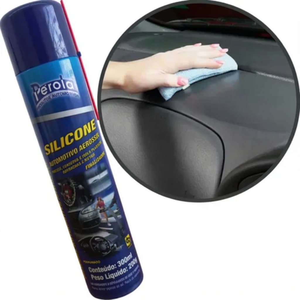 Silicone Automotivo Aerossol Para Acabamento Perola