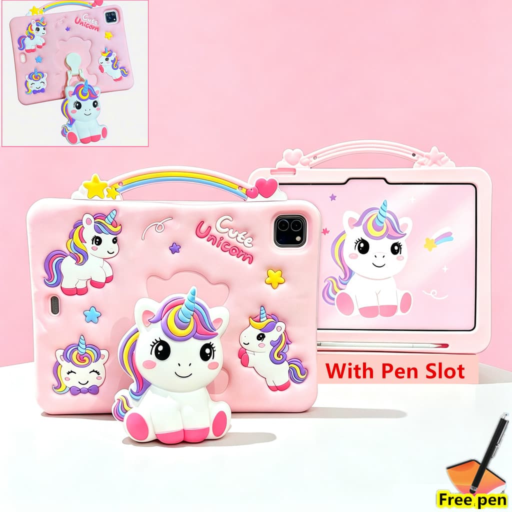 Capa Compatível Com Redmi Pad 2 11 Polegadas 2025 4G Wifi 4G 5G 360 Graus De Rotação Infantil Invólucro De Silicone De D