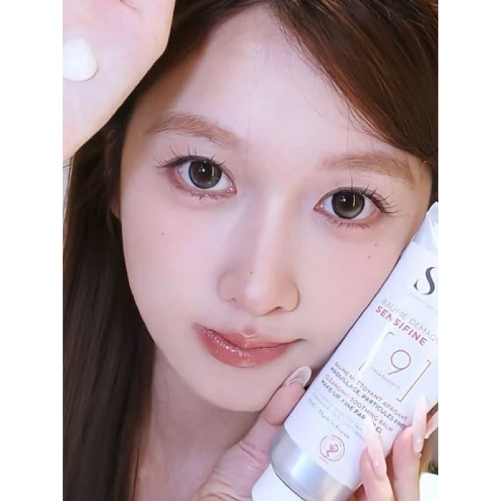 Creme de limpeza de coco SVR9!Removedor de lábios para olhos calmante e suave francês!Super limpo descarregado ~