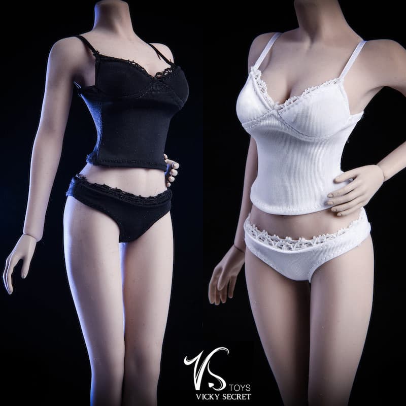 Estoque pronto VSTOYS 1/6 Boneca Soldado Feminino Roupas Corporais Emborrachadas 18XG26 Meninas Camisola Roupa Interior