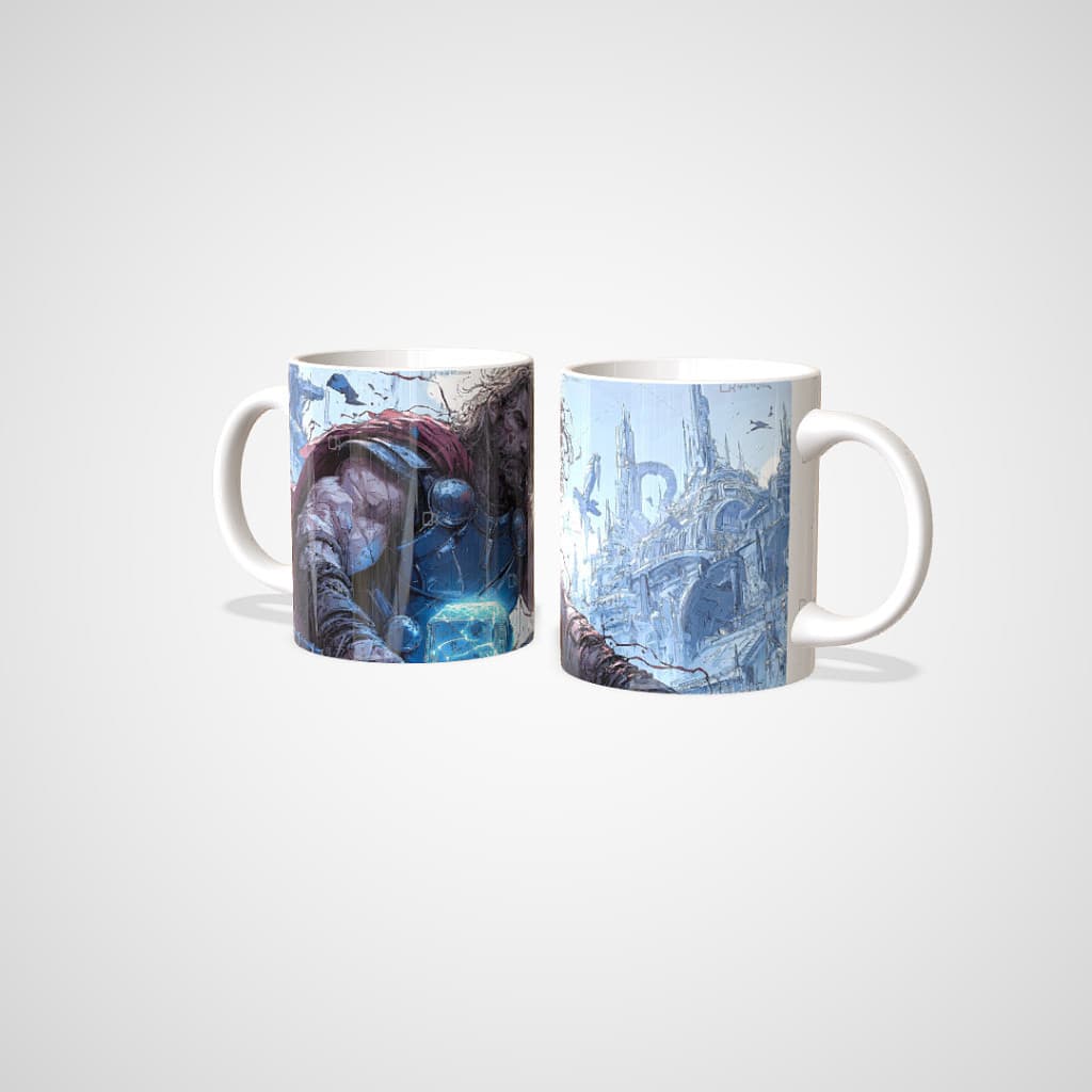 Caneca De Porcelana Thor Deus Do Trovão Heroi Presente Nerd