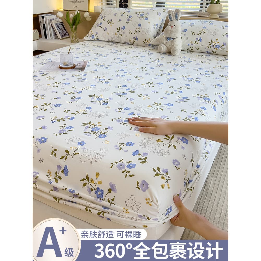 2025 Novo estilo lençol capa de cama colchão capa protetora lençol de algodão lavado não puro algodão algodão algodão ca