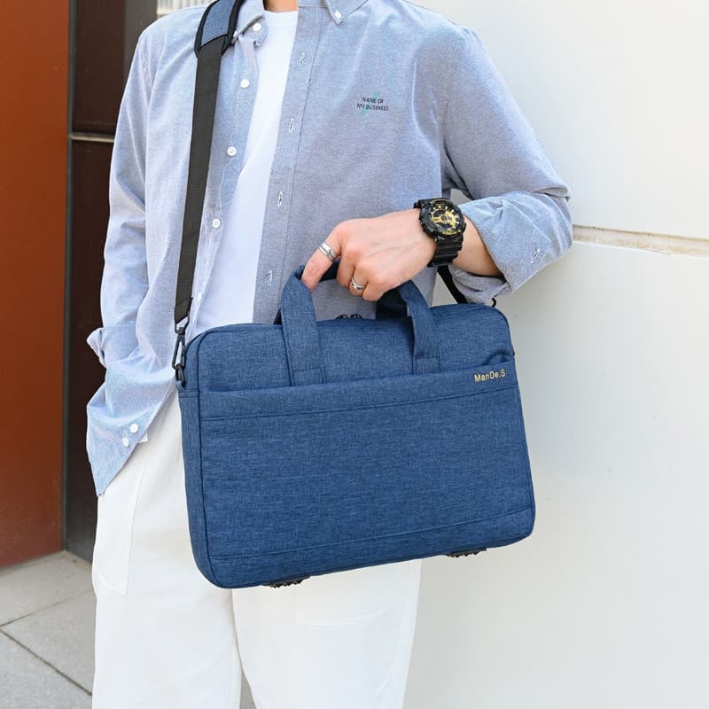 Bolsa masculina Horizontal maleta de negócios ombro mensageiro bolsa de arquivo de computador bolsa de grande capacidade