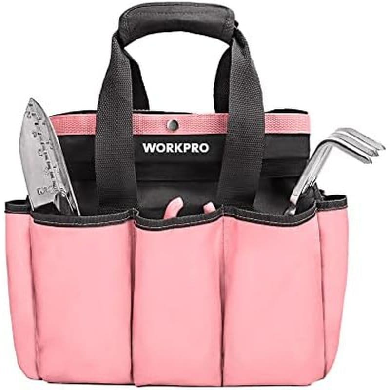 Bolsa De Ferramentas De Jardim WORKPRO , Jardinagem Com 8 Bolsos , Sacola Oxford Resistente (Não Incluídas) , 12 " x 6 "