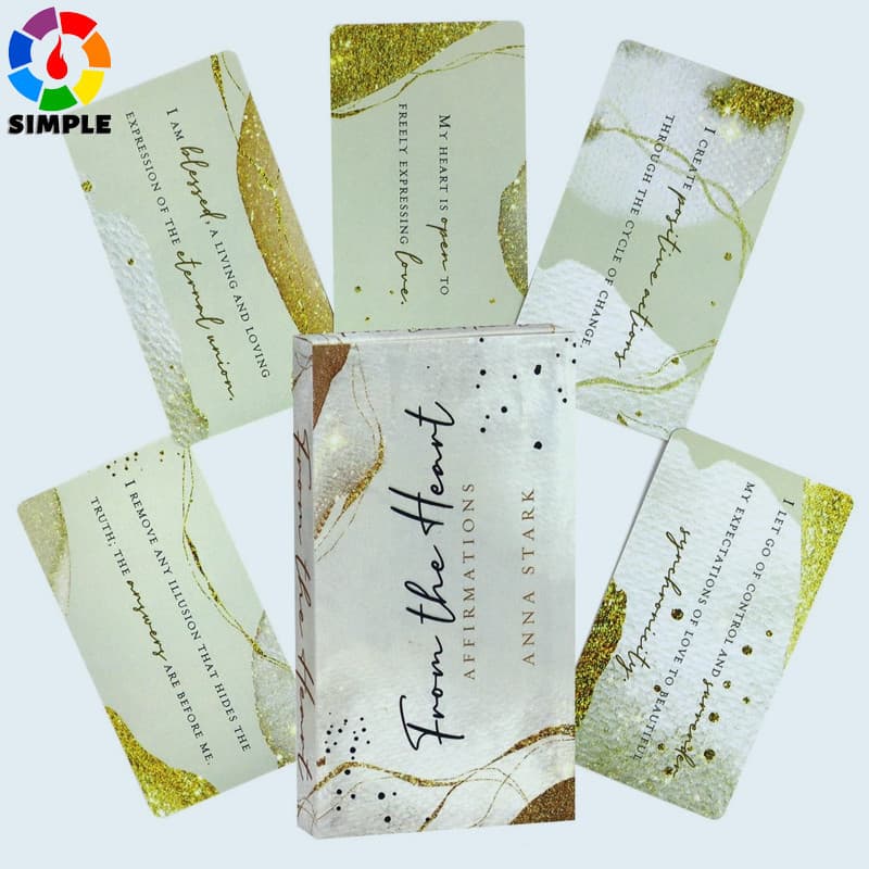 10.5*6cm From The Heart: Affirmations 40 Beautiful Affirmations Carefully Created To Open Your Heart Space