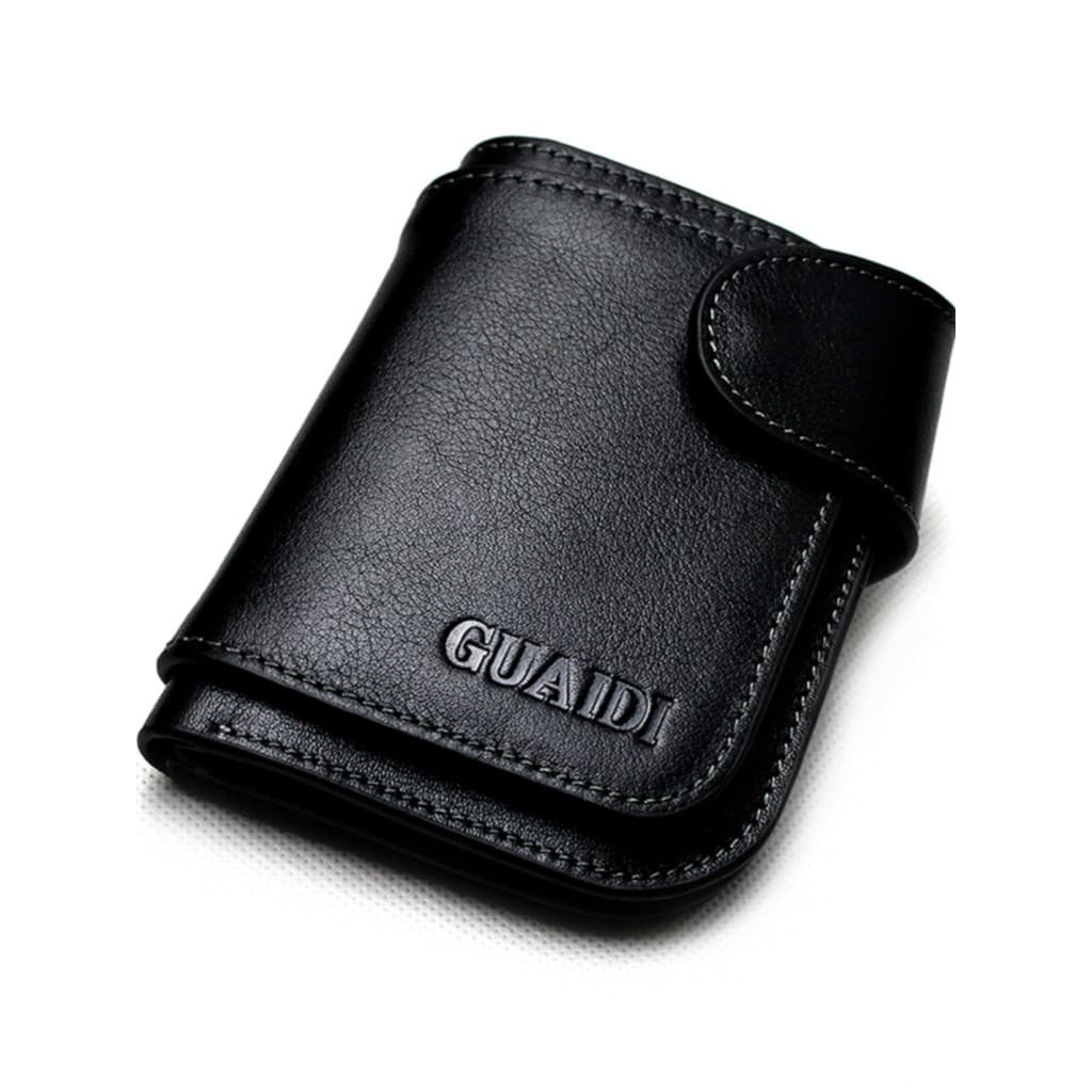 Carteira masculina de couro genuíno curto carteira Horizontal Vertical carteira masculina juventude estudante Casual Str
