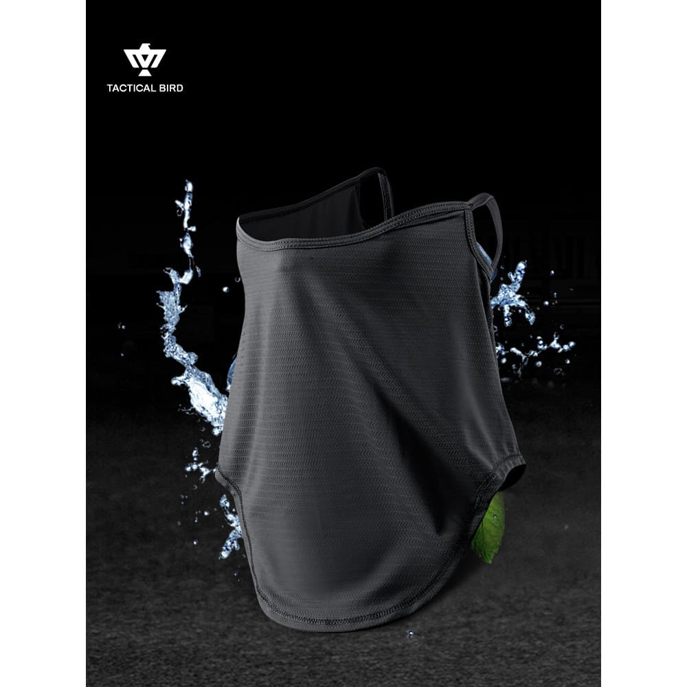 Pássaro tático largo fofo 丨 verão protetor solar máscara malha superfície pára-sol Anti-ultravioleta gelo seda masculino
