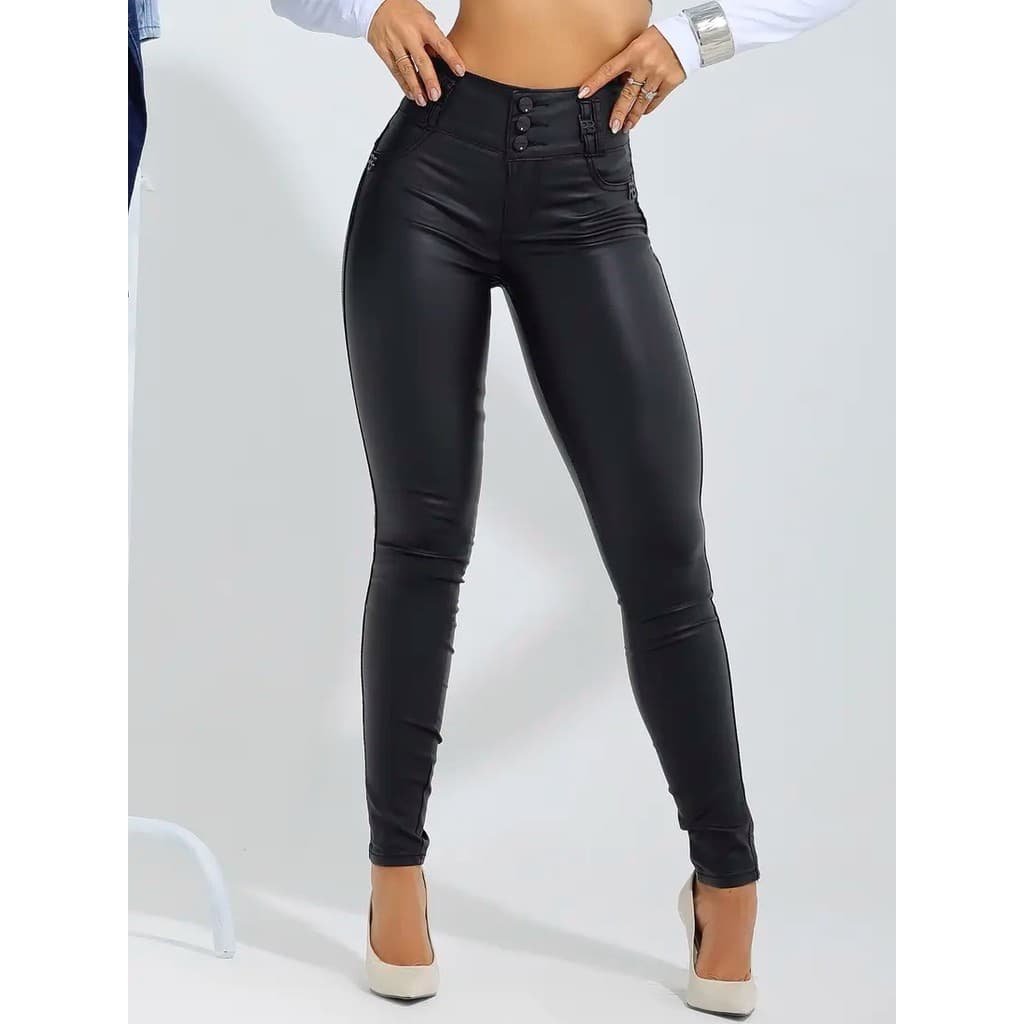 Calça Skinny Cós Largo Preta PitBull Jeans 90737