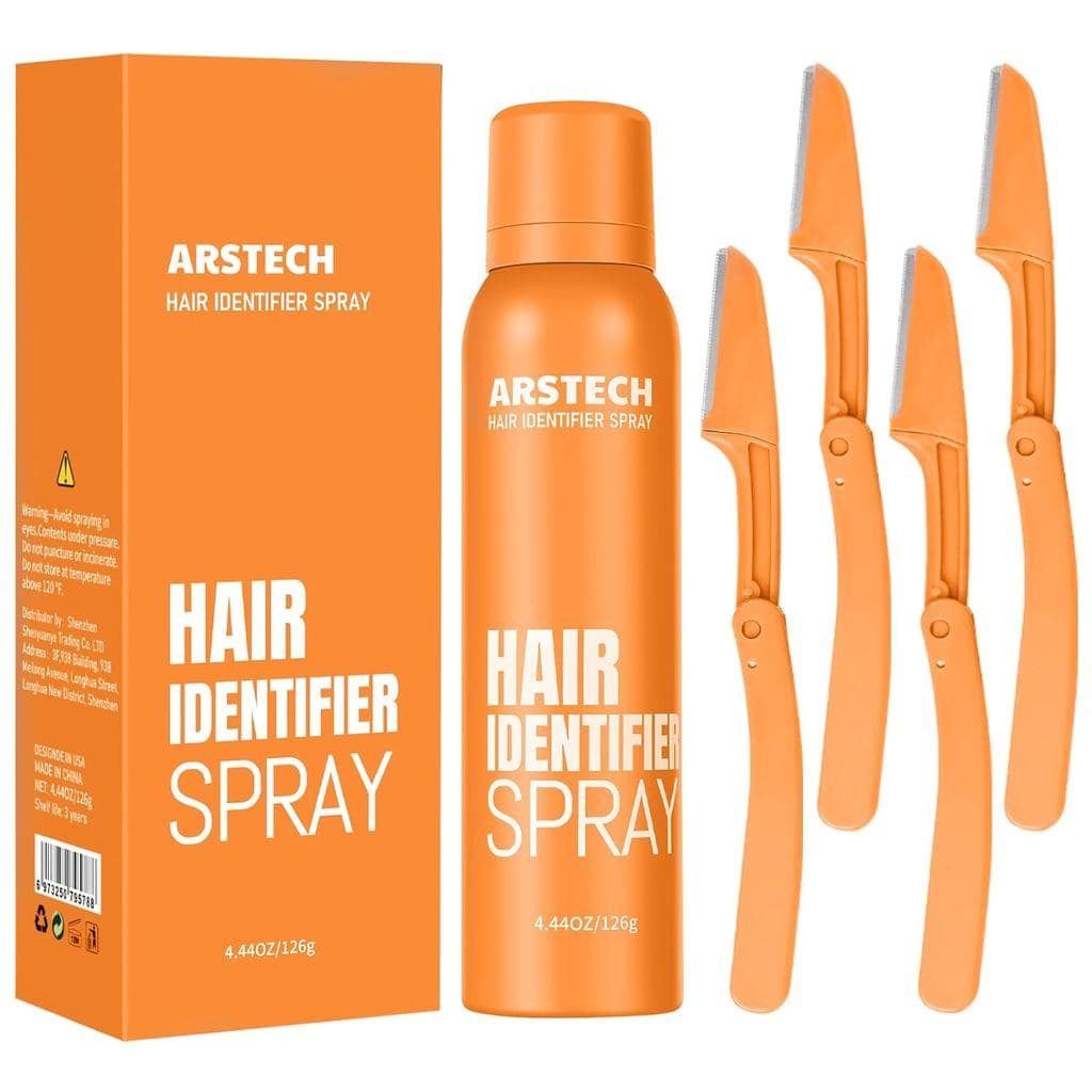 Spray depilatório facial para mulheres, depilador para rosto e corpo, spray para remoção de pelos faciais para mulheres,