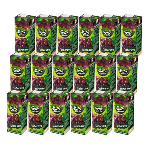 27 Suco Nutrinéctar Nectar De Fruta Uva Caixinha de 200ml