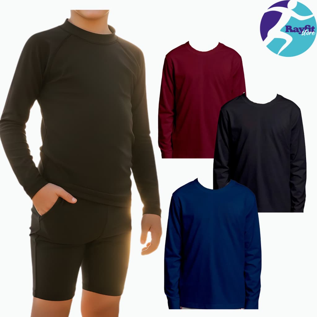 Camisa Infantil UV50+ Manga Longa – Proteção Solar Máxima e Secagem Rápida