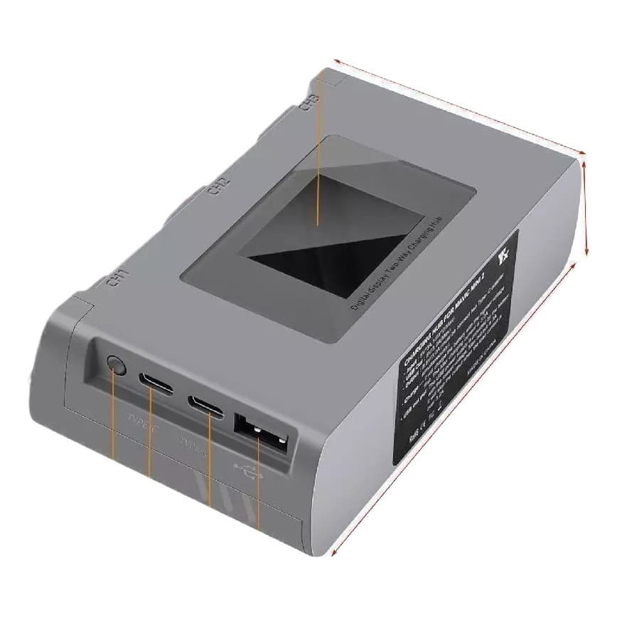 Drone Mini 2 / Mini SE – Hub 3 Baterias + Power Bank
