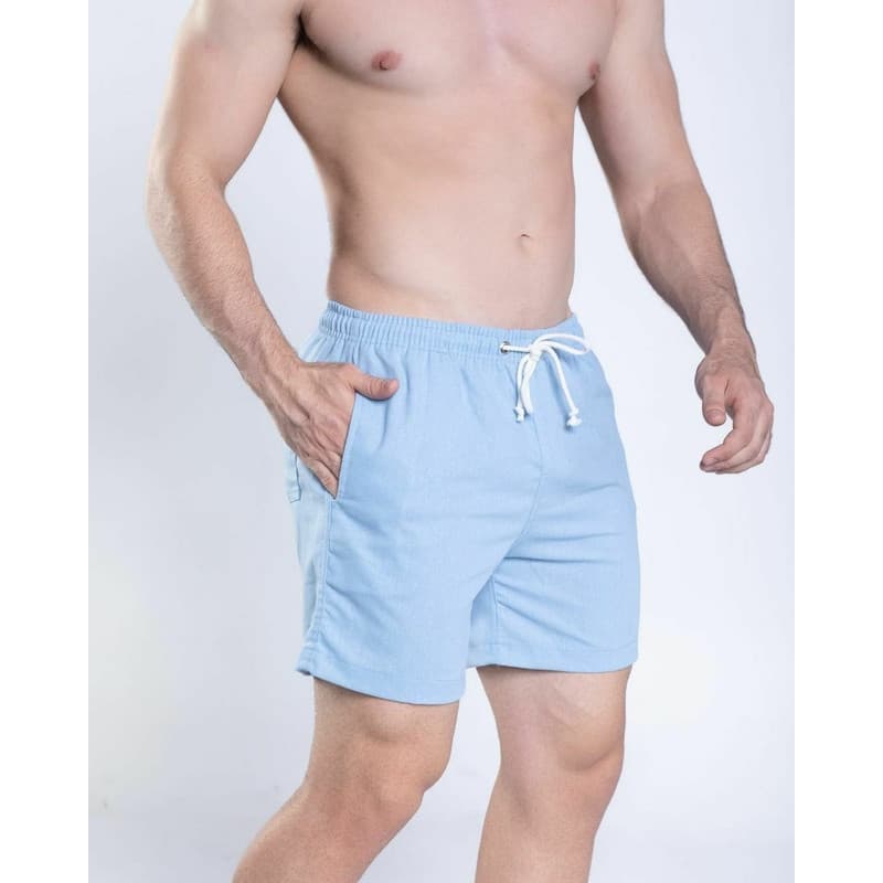 Short Linho Mauricinho Premium Masculino Bermuda Praia Verão