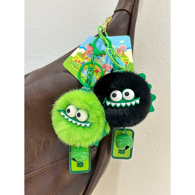 Engraçado pequeno monstro brinquedo de pelúcia pingente chaveiro saco ornamentos bonecas crianças presentes feminino