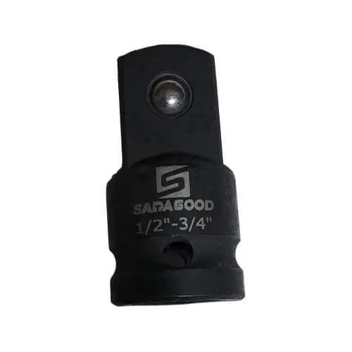 Adaptador Preto Soquete De Impacto Encaixe - 1/2 X 3/4