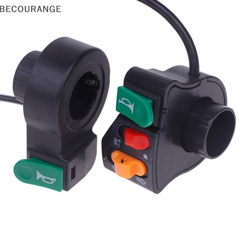 BEC 3 Em 1 Bicicleta Elétrica Scooter Motocicleta Lidar Com Interruptor De Plástico Farol Chifre Botão Sinal De Volta E-