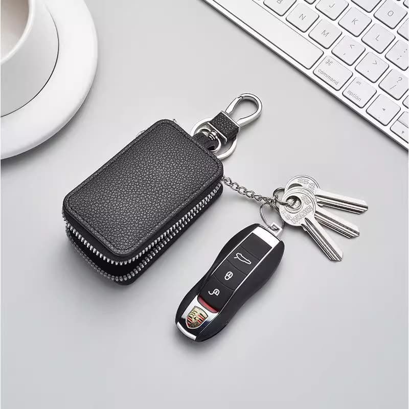 Caso chave do carro Universal textura de couro chaveiro controle remoto personalidade criativa na moda caso protetor cha