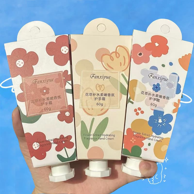 Van Xiyue Floral Creme para as Mãos Feminino Outono Inverno Hidratante Hidratante Clareador Não Oleoso Desbotamento Linh