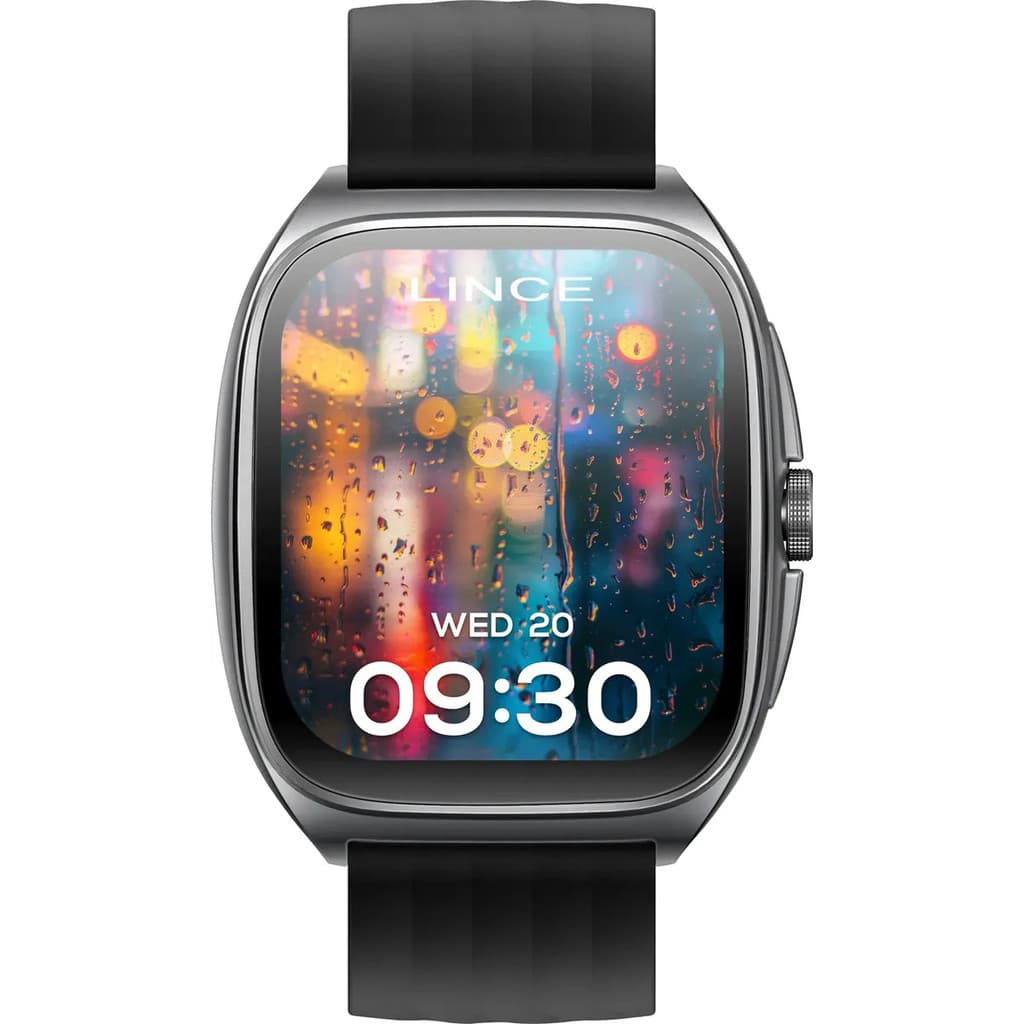Relógio Smartwatch Lince Fusion Connect Call Max Lswuqpi004 Cinza-escuro Preto