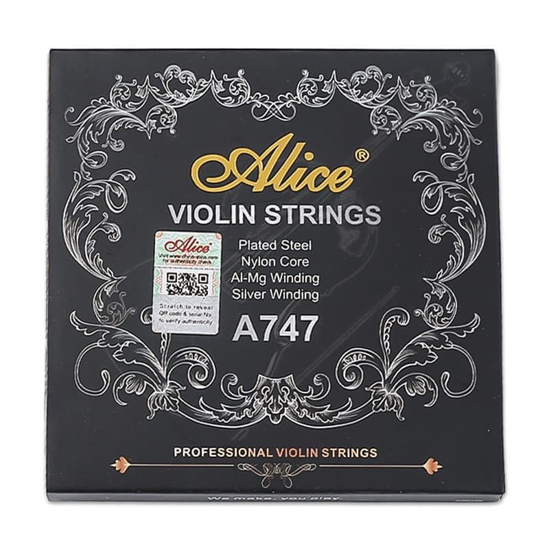 1/8 Alice A747 corda de nylon para violino master-class 1 conjunto liga de enrolamento para 1/8