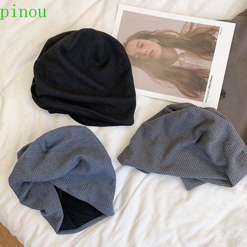 PINOU Gorro Feminino Estilo Coreano Elástico Verão Primavera Macio Moda Chapéu De Malha