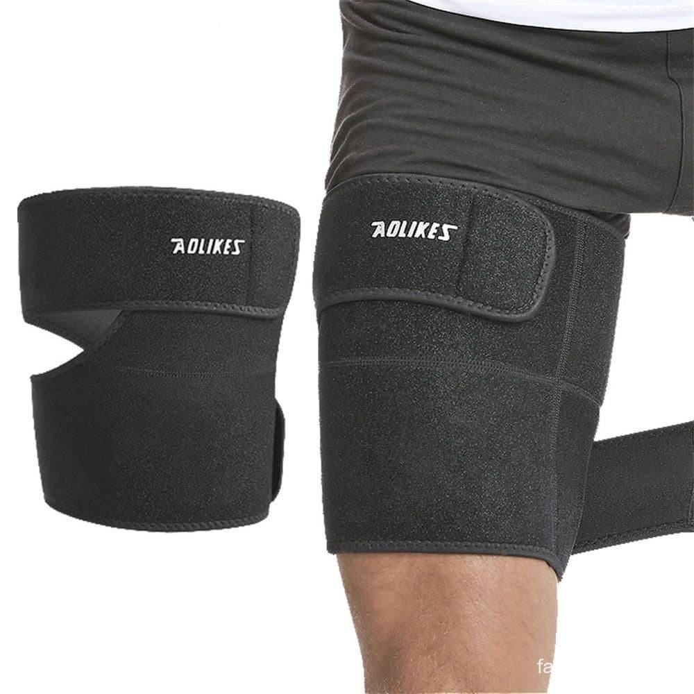 1 Pçs Esporte Coxa Guarda Protetor De Tensão Muscular Muslo Almofadas Suporte Fitness Leggings Perna Compressão Esportes