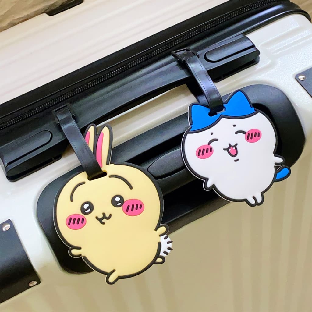 Etiqueta de bagagem japonesa chiikawa chiikawa fofa oito mala pingente mala etiqueta Anti-perda