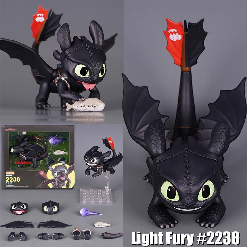 Nendoroid Light Fury Action Figure Toothless Como Treinar Seu Dragão Coleção De Filmes Animados Doll Model Souvenir Gift