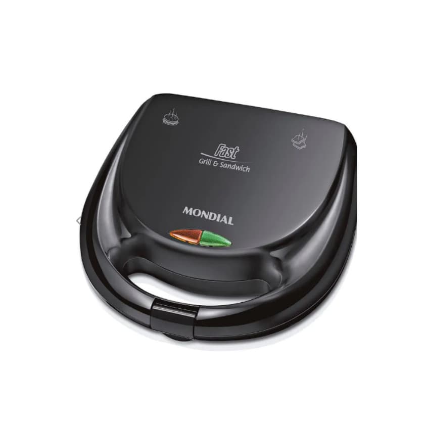 Sanduicheira Fast Grill Sandwich Mondial S12 750w Preto 220v