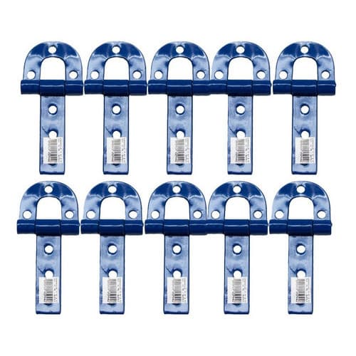 10 Dobradiça Para Porteira Portão 138mm No 0 Aço Ferradura