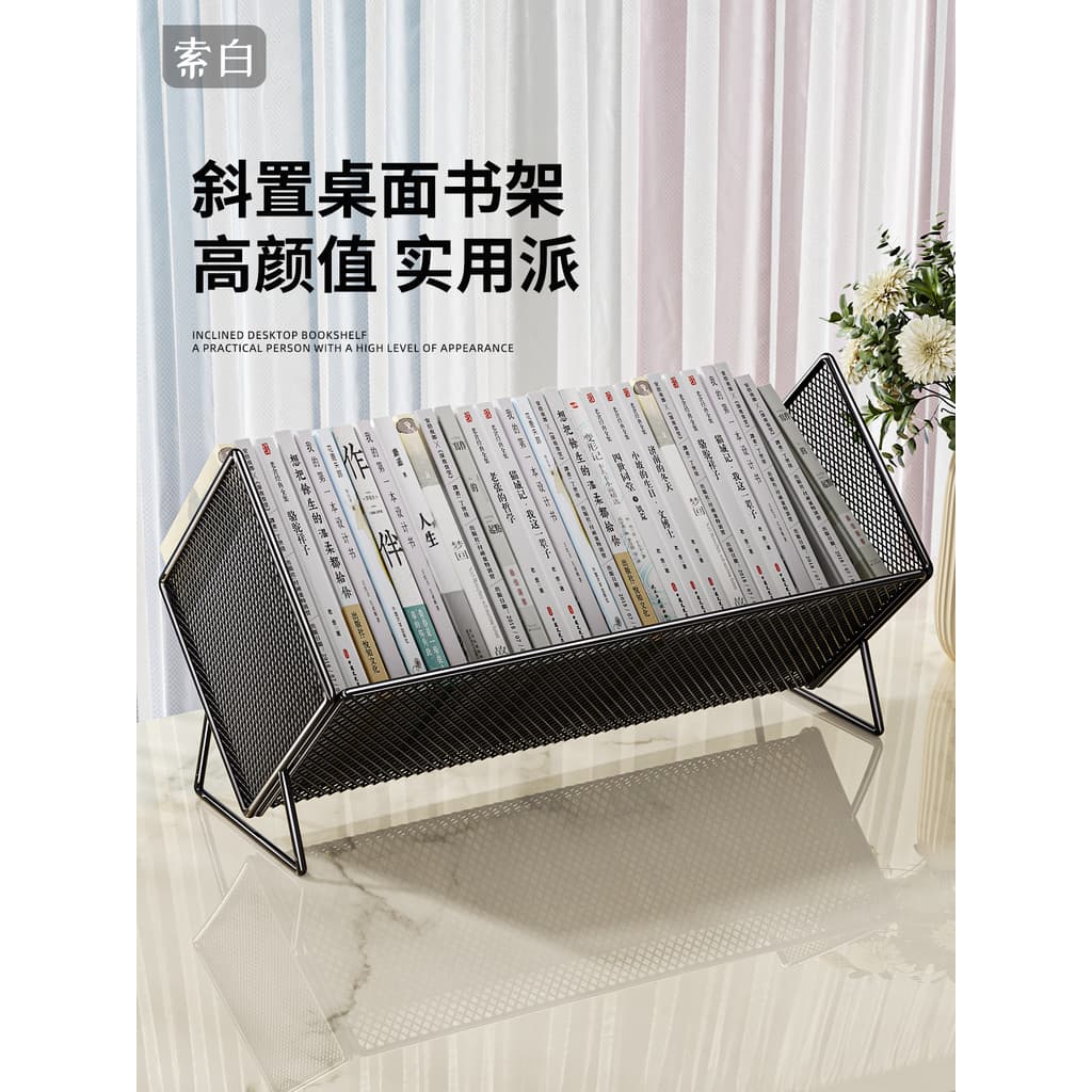 Estante de mesa prateleira estudante mesa cabeceira pequena estante simples livro Rack armazenamento mesa colocar livro